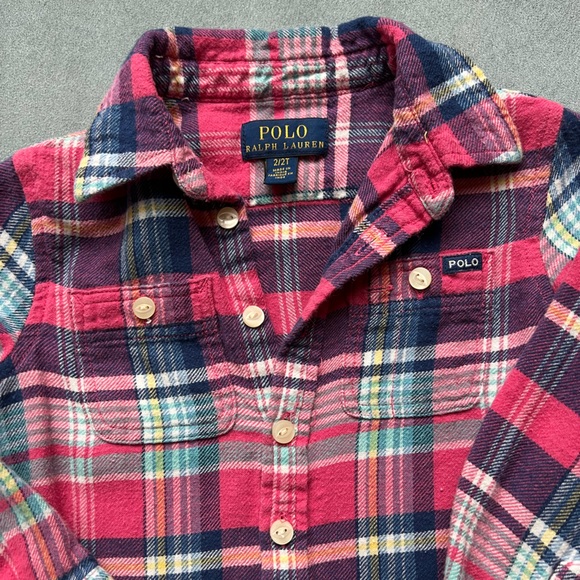 Polo RL Flannel Dress - Picture 2 of 6